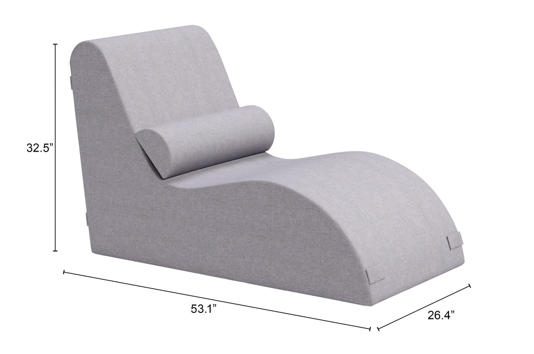 Luanda Lounge Chair Gray - AmericanHomeFurniture