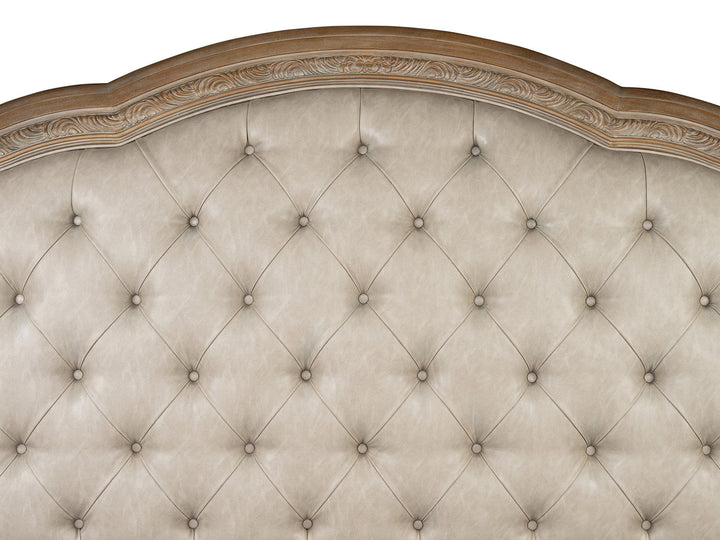 Marisol Fawn Upholstered Sleigh Bed