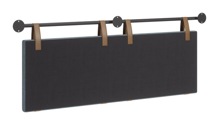 Zeva Floating Queen Headboard Gray