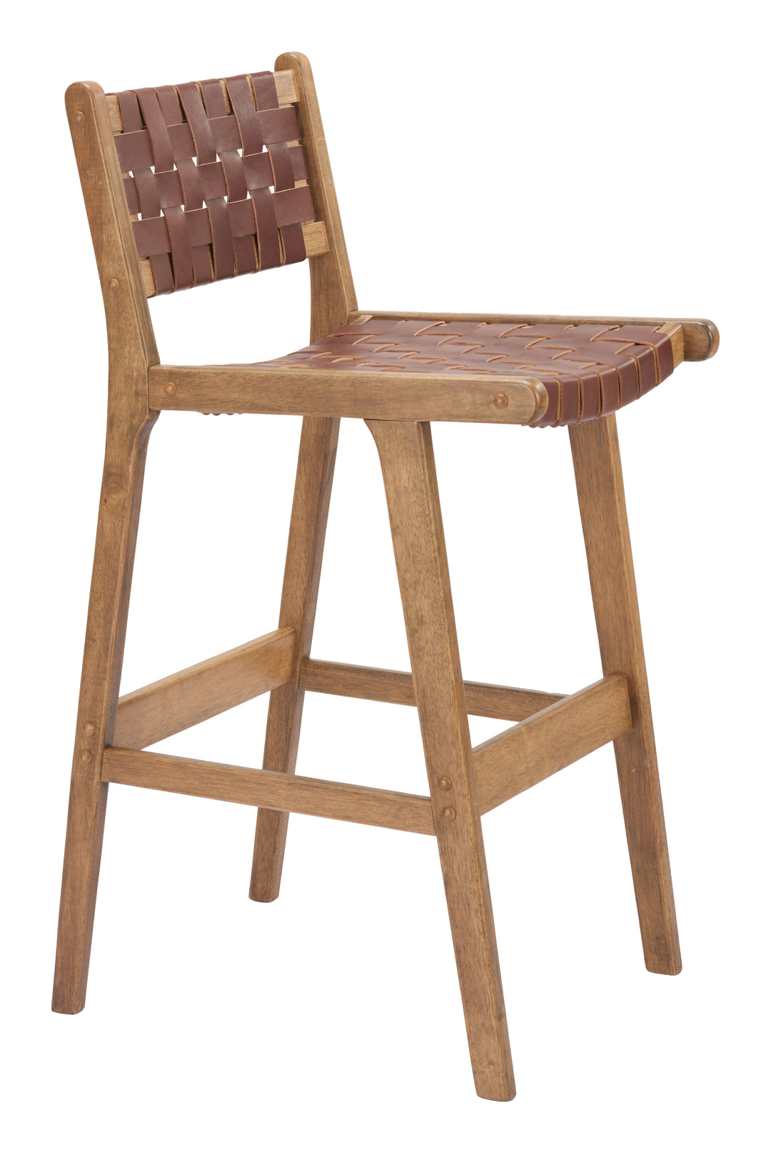 Feder Barstool (Set of 2) Brown