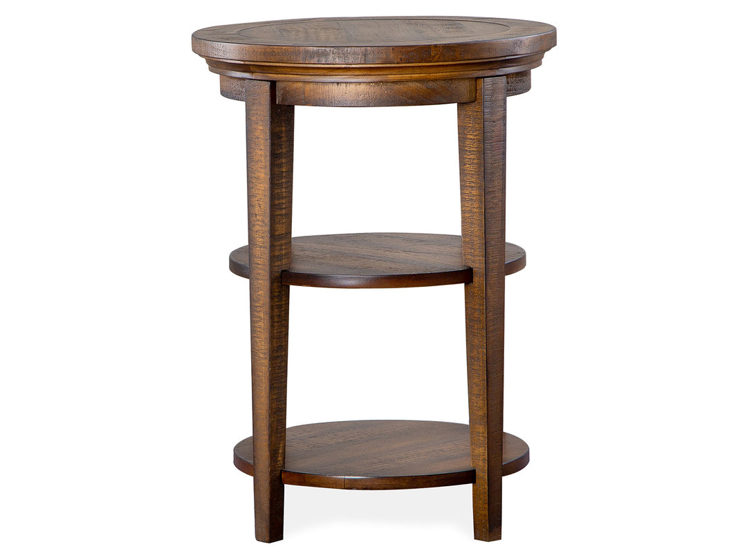 Bay Creek Toasted Nutmeg Round Accent End Table - T4398-35