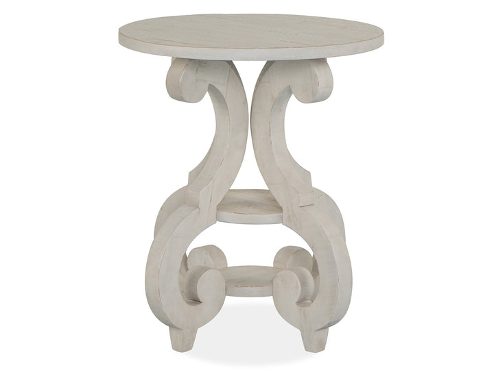 Bronwyn Alabaster Round Accent Table - T4436-35