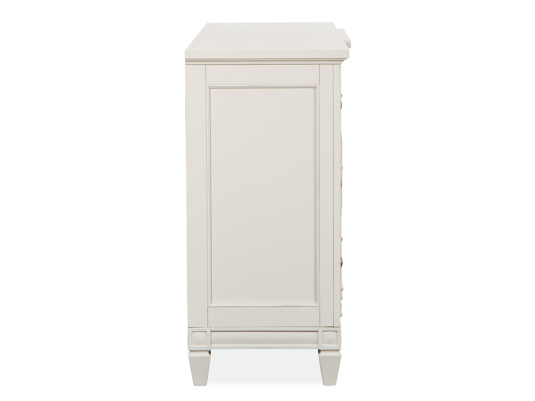 Willowbrook Egg Shell White Drawer Dresser With Landscape Mirror - B5324-2040