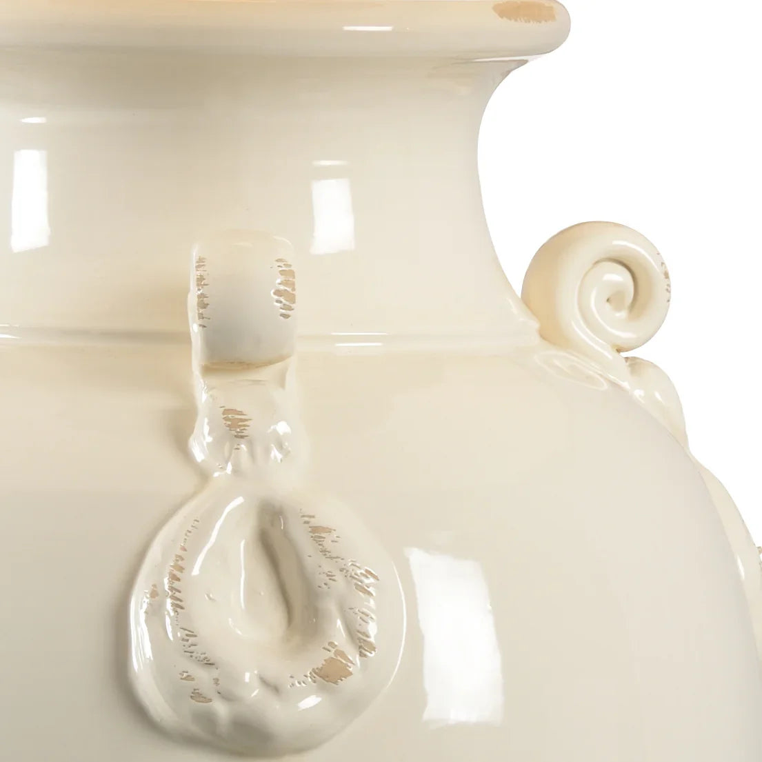 Aged Cream Glaze/Antique Gold Leaf