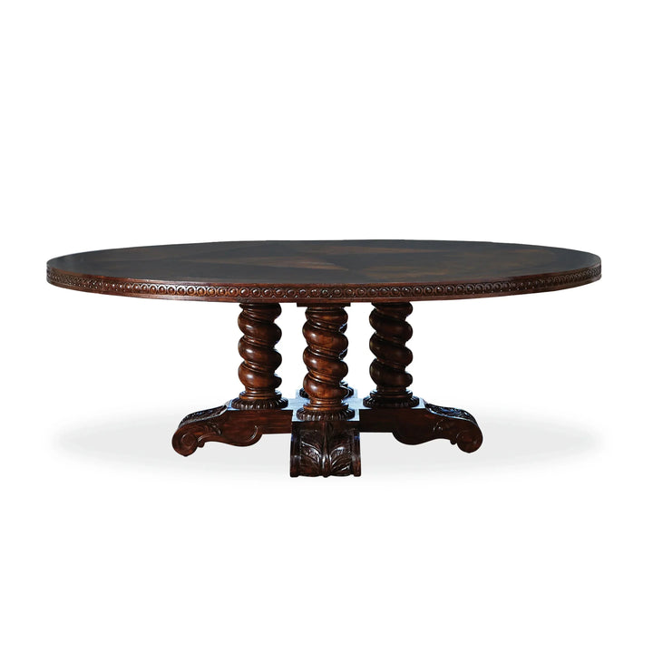 Castilian Round Dining Table - 86" - AmericanHomeFurniture
