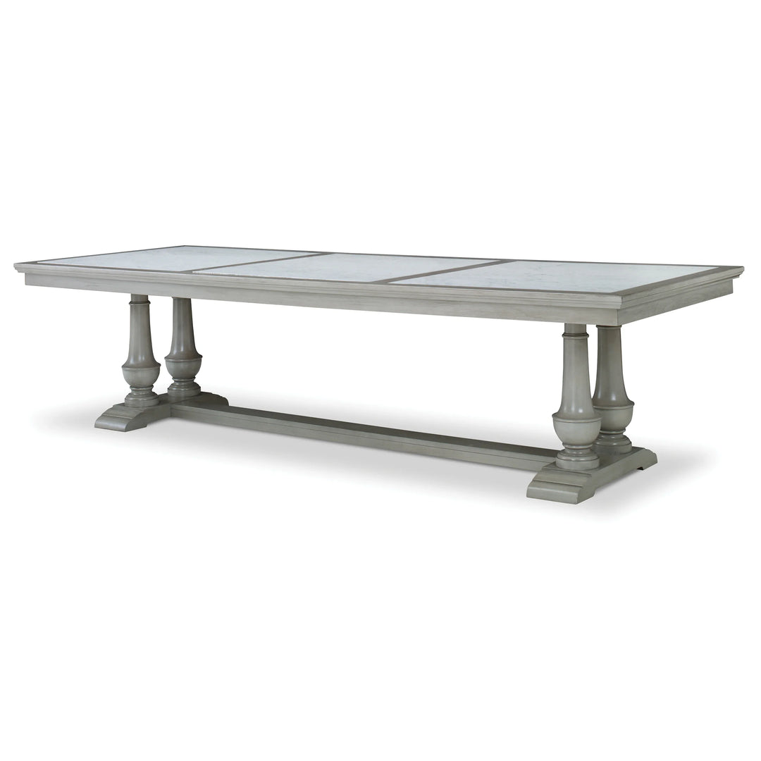 Harvest Dining Table (96" Marble Top) - AmericanHomeFurniture