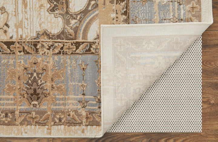 Round/7'9" x 7'9" /Beige/Gray