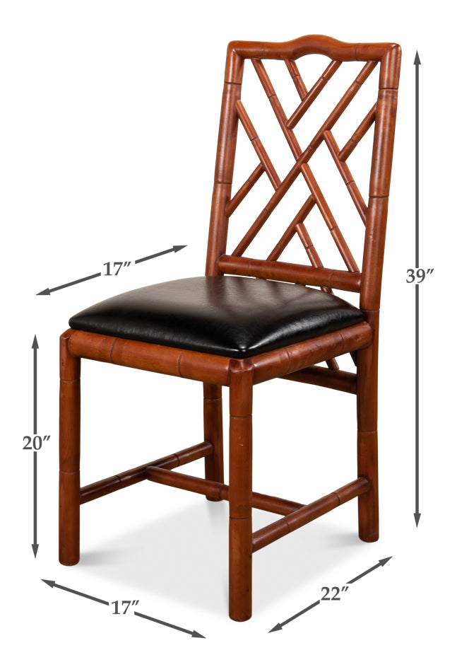 American Home Furniture | Sarreid - Brighton Bamboo Side Chair 1 - Set of 2