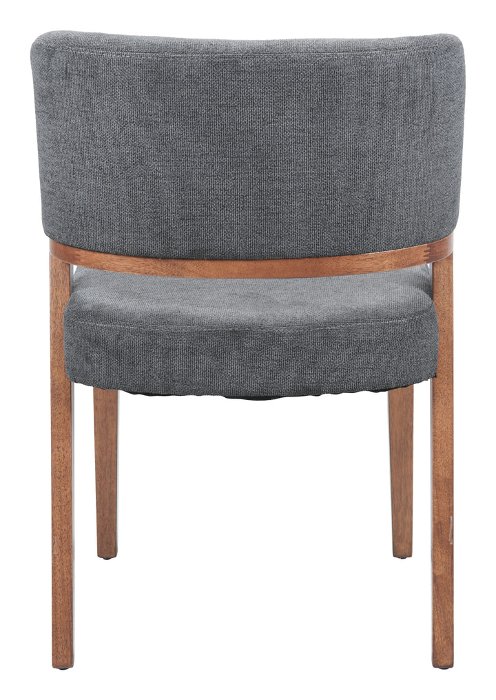 Sunobu Dining Chair (Set of 2) Azure Gray & Walnut - AmericanHomeFurniture