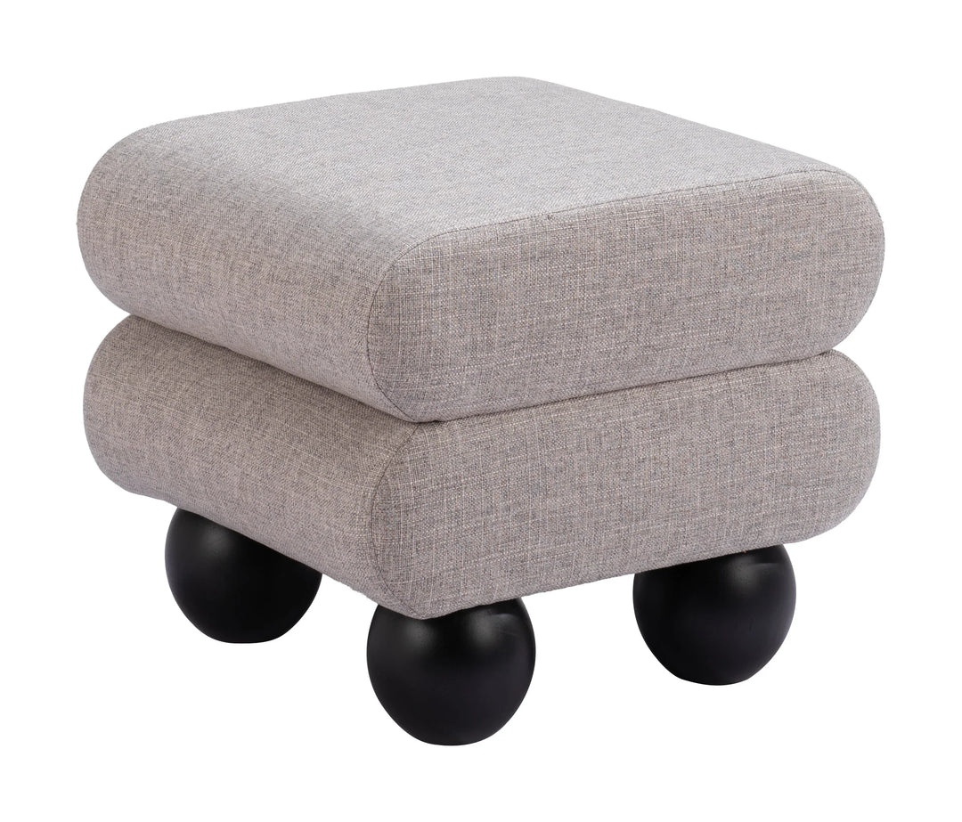 Davao Ottoman Gray - AmericanHomeFurniture