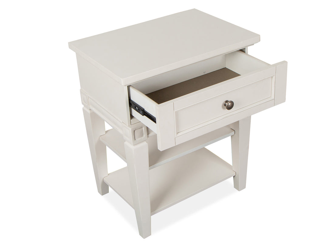 Willowbrook Egg Shell White Open Nightstand - B5324-05