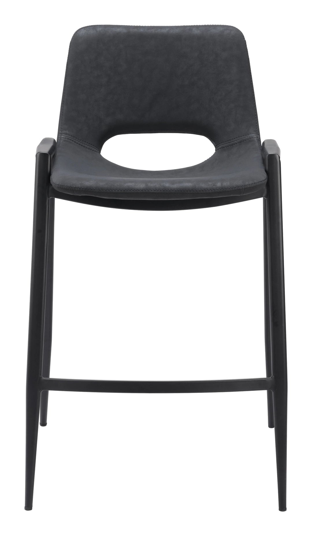 Desi Counter Stool (Set of 2) Black - AmericanHomeFurniture