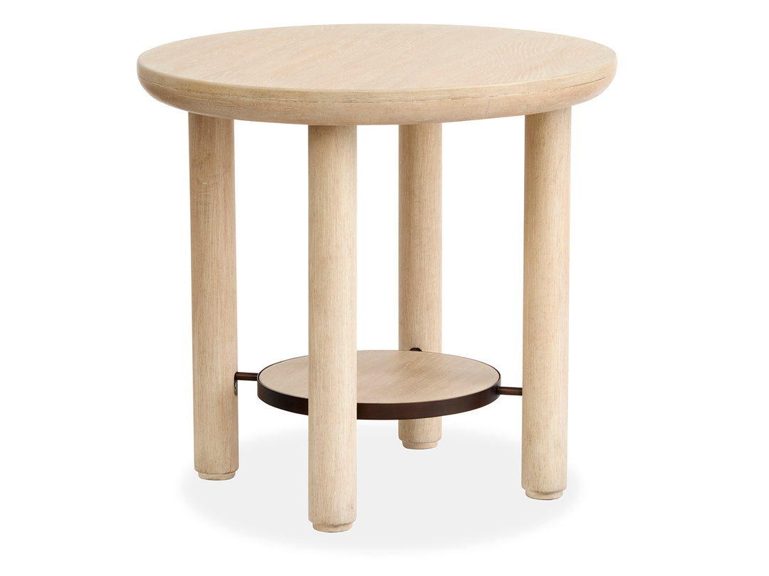 Sunset Cove Sanibel Brown Round End Table - T5783-05