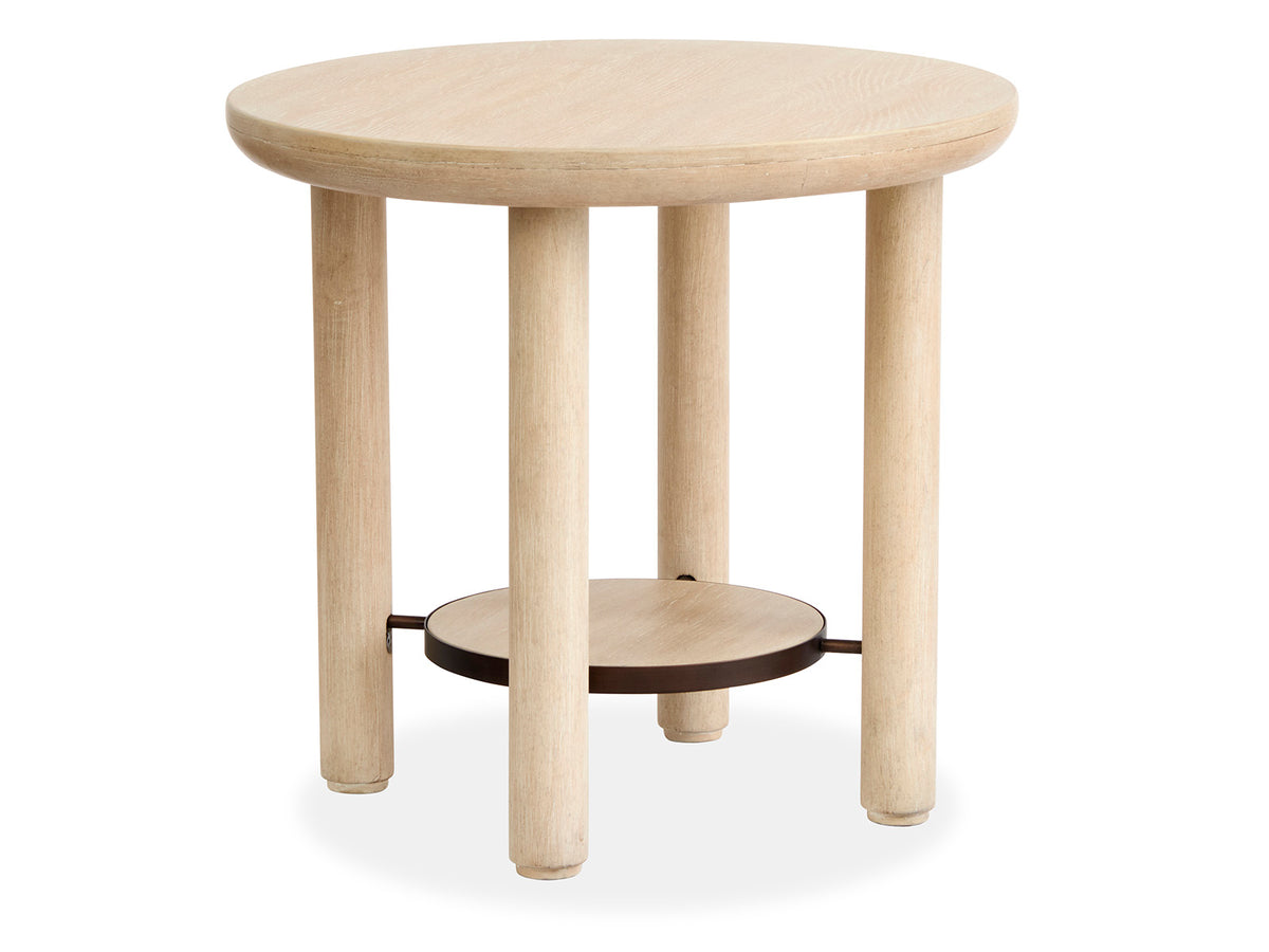 Sunset Cove Sanibel Brown Round End Table - T5783-05