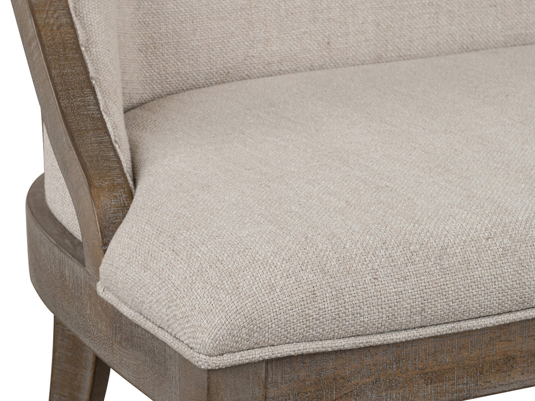 Lancaster Dovetail Grey Upholstered Bench - D4352-78