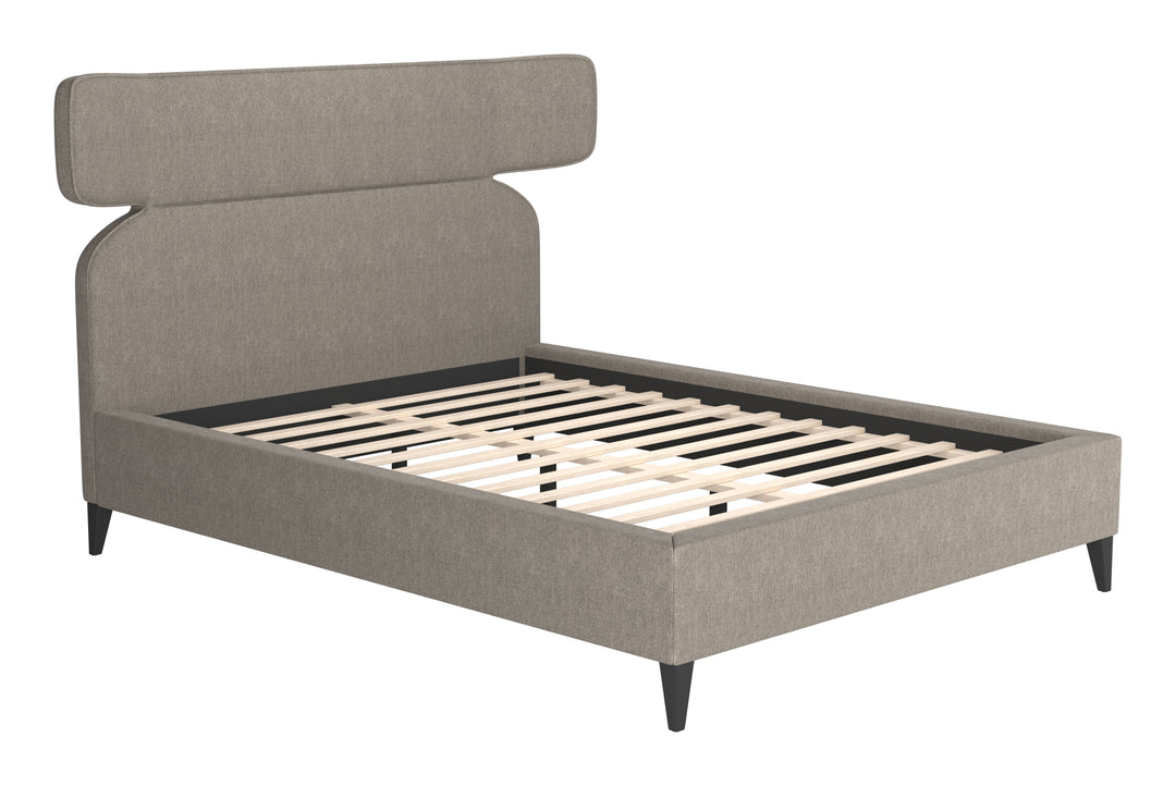 Dusa Queen Bed Olive Brown