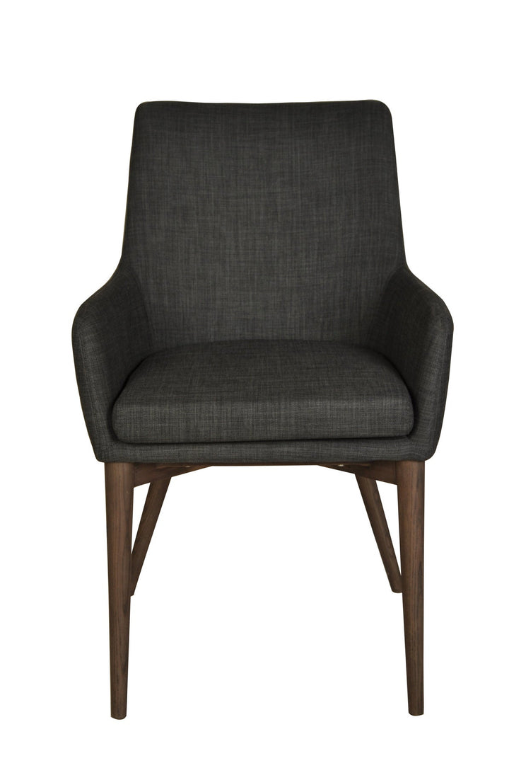 Fritz Arm Dining Chair – Dark Grey - Set of 2