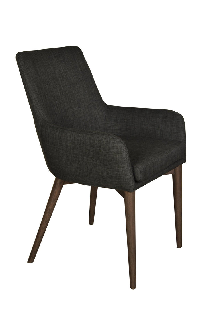 Fritz Arm Dining Chair – Dark Grey - Set of 2