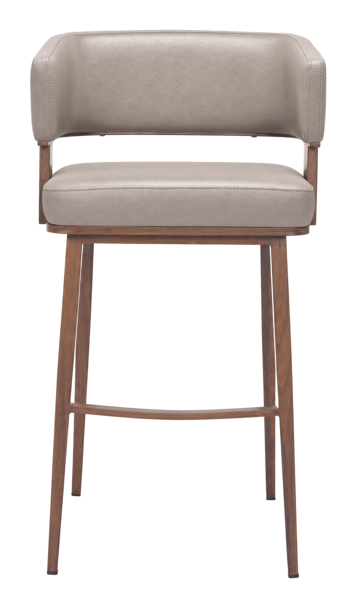 Poise Barstool Brown & Walnut - 111395