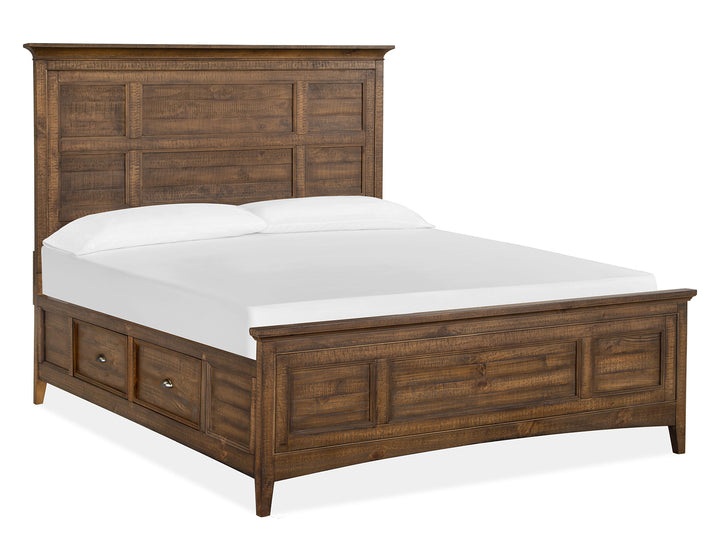 Bay Creek Toasted Nutmeg California King Panel Storage Bed - B4398-75