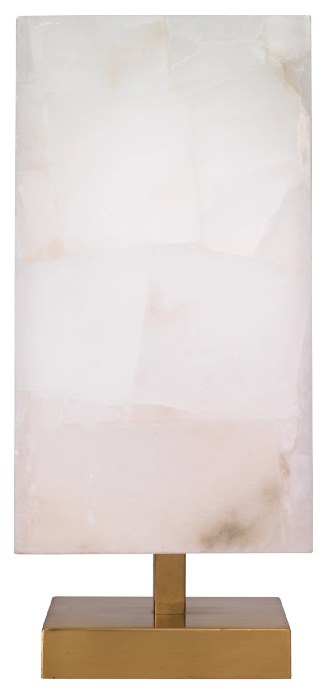 Ghost Axis Alabaster Table Lamp, Brass - AmericanHomeFurniture