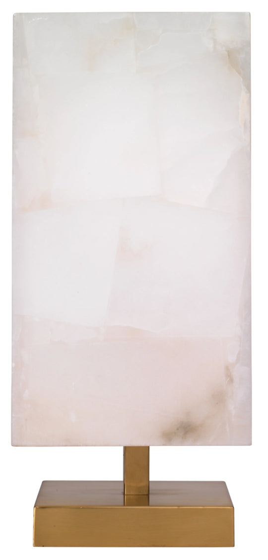 Jamie Young Ghost Axis Alabaster Table Lamp, Brass TABLE LAMPS