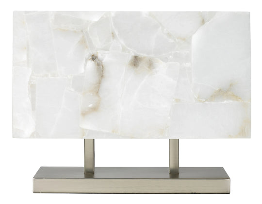Jamie Young Ghost Horizon Alabaster Table Lamp, Silver TABLE LAMPS