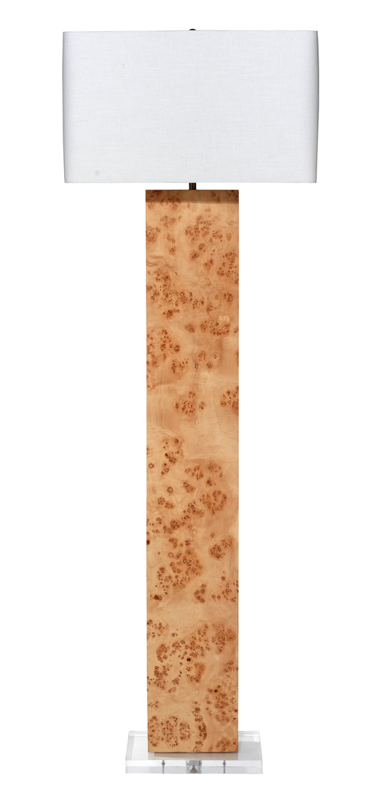 Jamie Young Parallel Burl Wood Floor Lamp FLOOR LAMPS