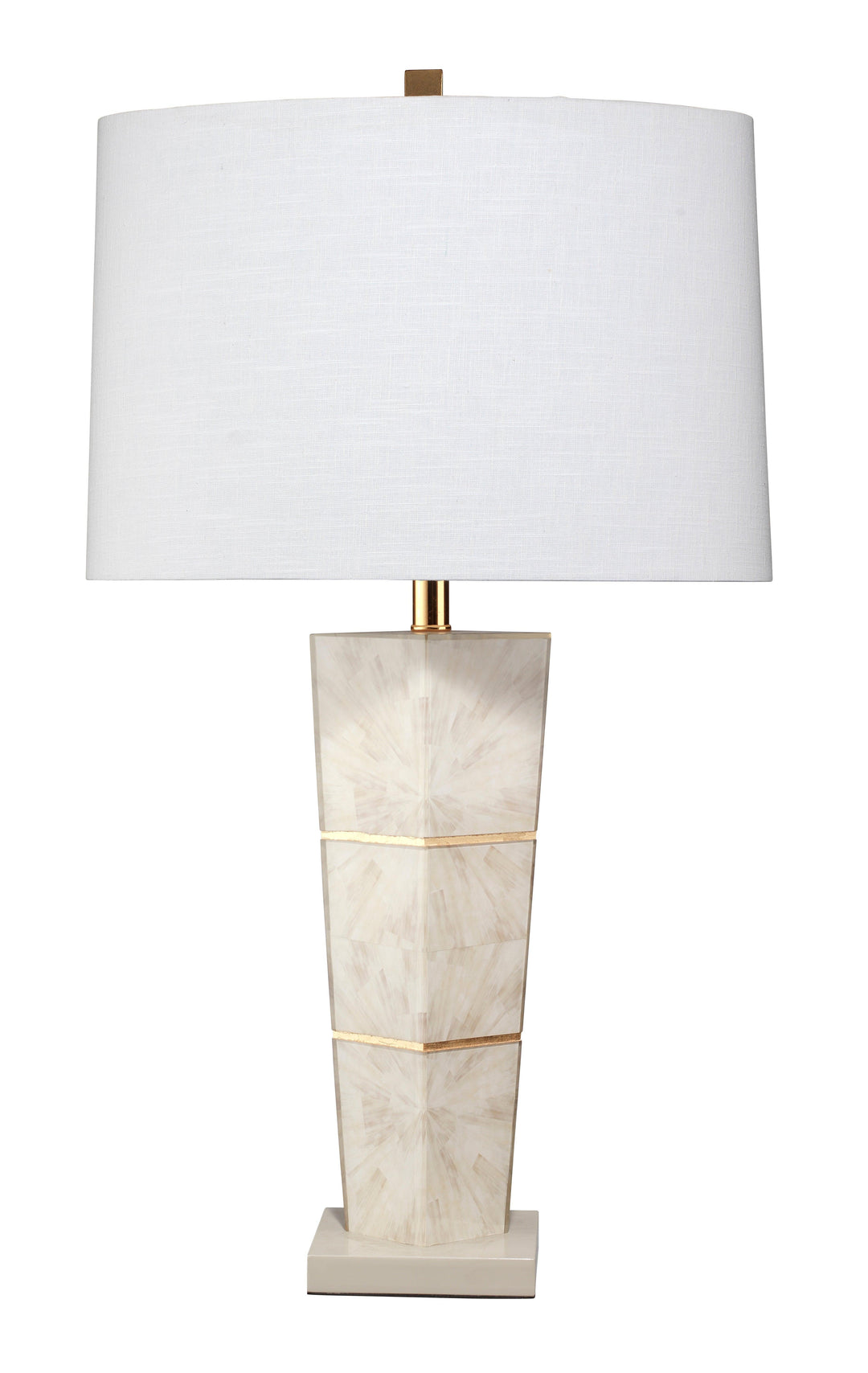 Spectacle Table Lamp with Linen Shade, Grey - AmericanHomeFurniture