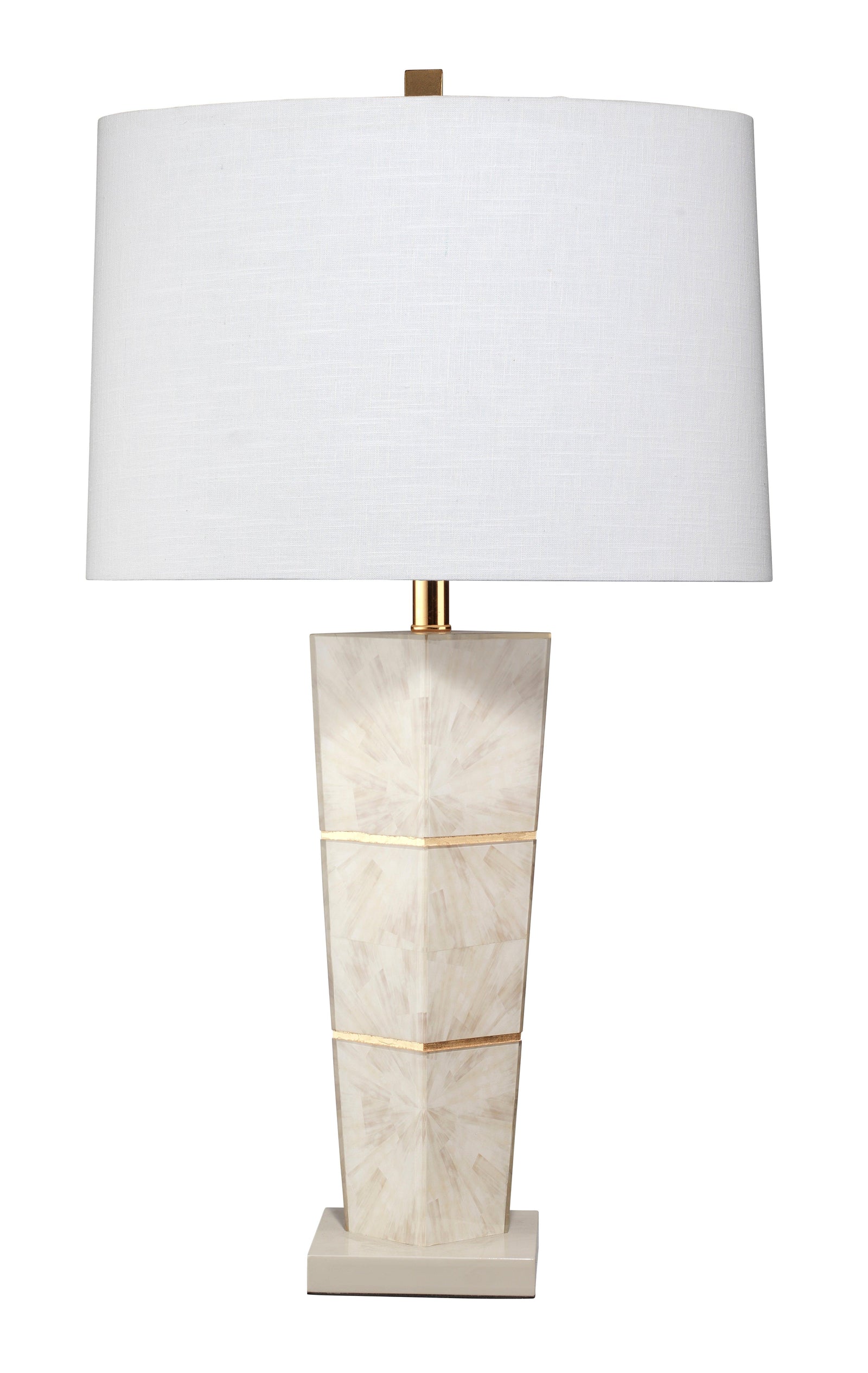 Jamie Young Spectacle Table Lamp with Linen Shade, Grey TABLE LAMPS