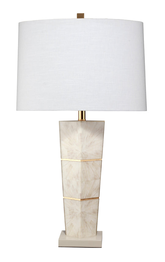 Jamie Young Spectacle Table Lamp with Linen Shade, Grey TABLE LAMPS