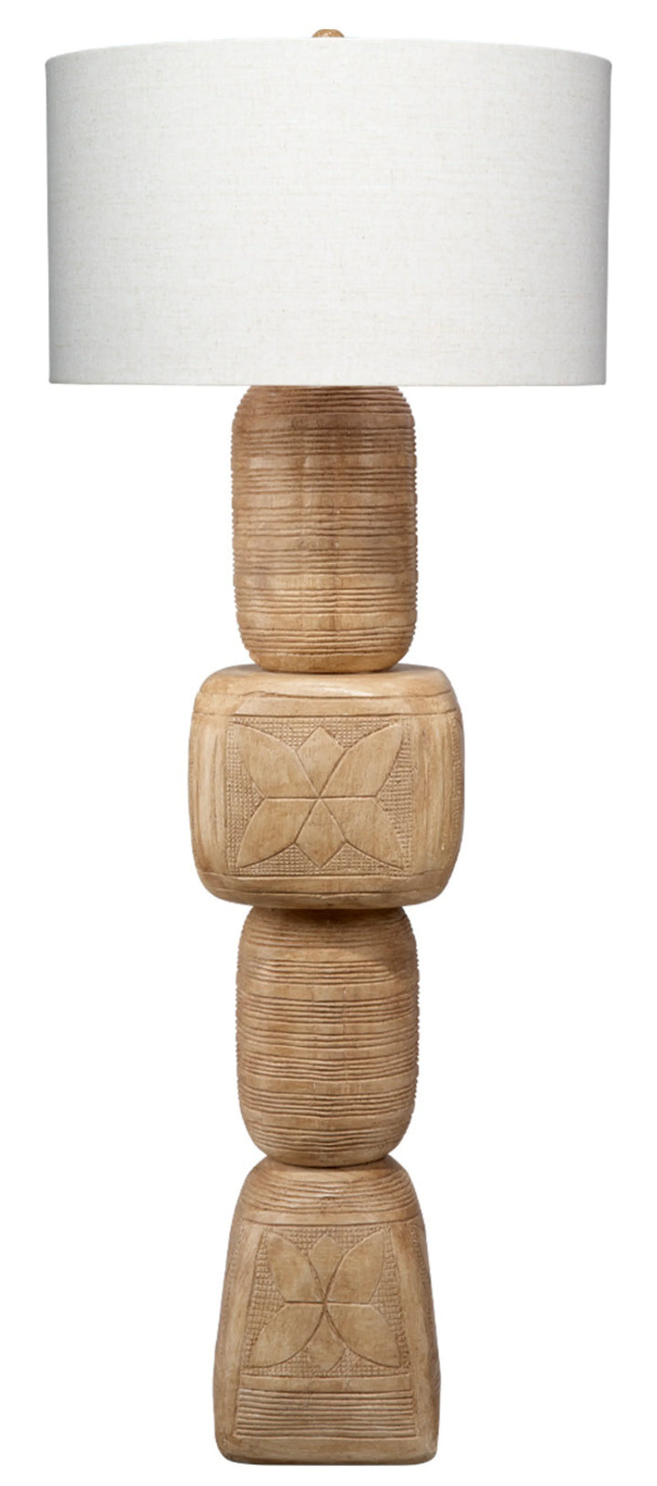 Totem Wood Floor Lamp - AmericanHomeFurniture