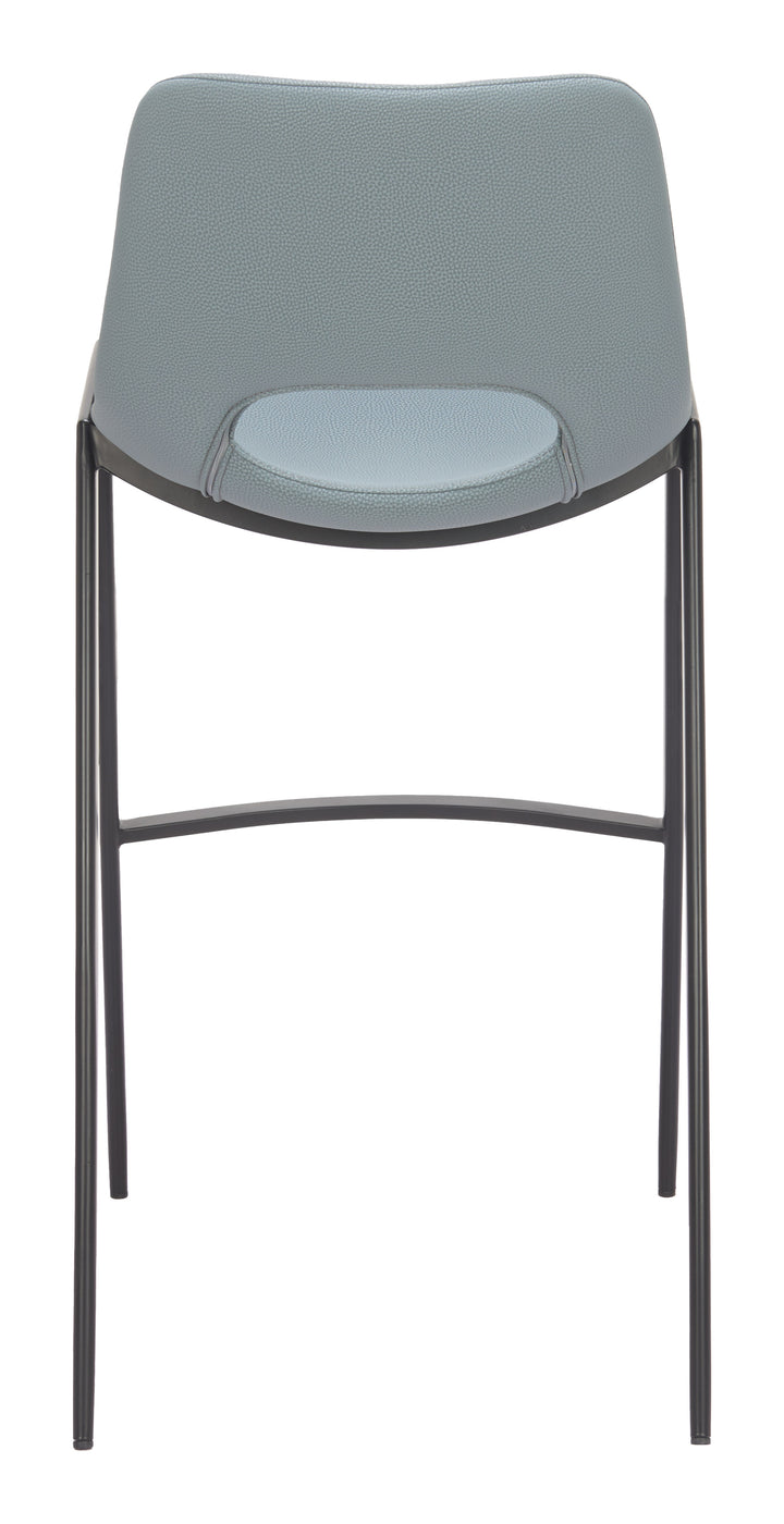 Desi Armless Barstool (Set of 2) Azure Gray - 110829