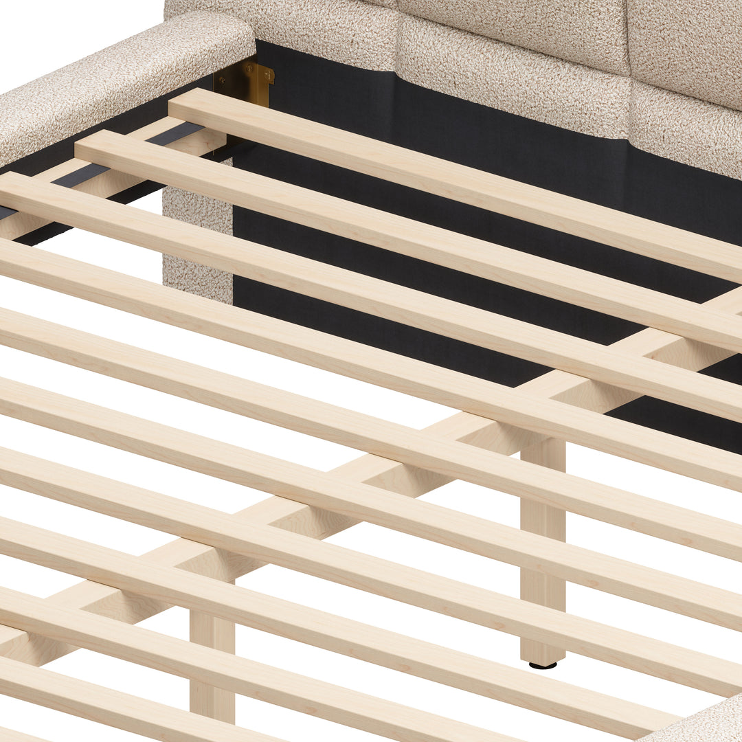 Placid Queen Bed Beige