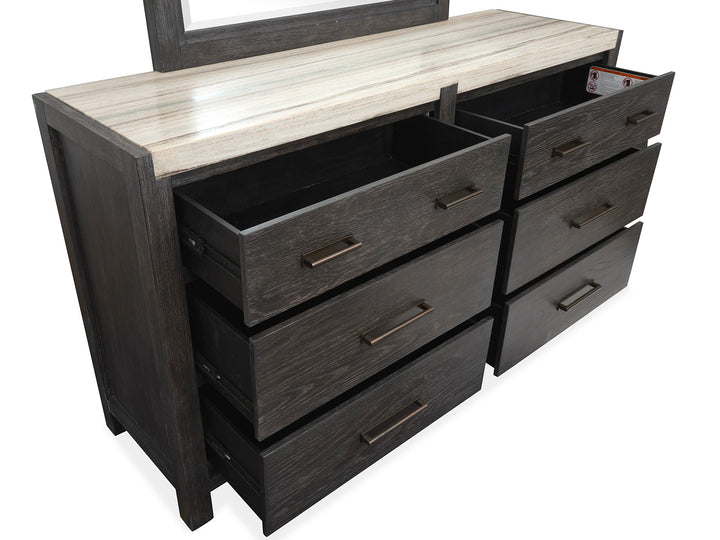 Plum Creek Ravenwood Black Drawer Dresser - B5990-20