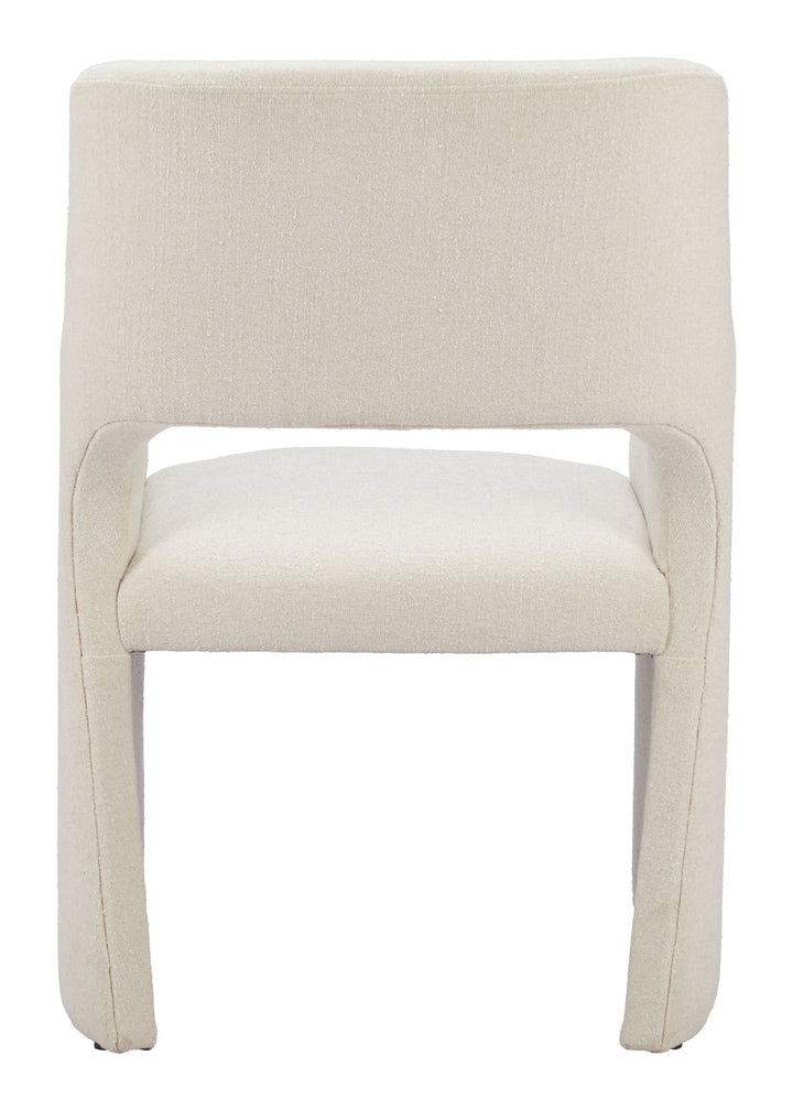 Minet Dining Chair Linen White - AmericanHomeFurniture