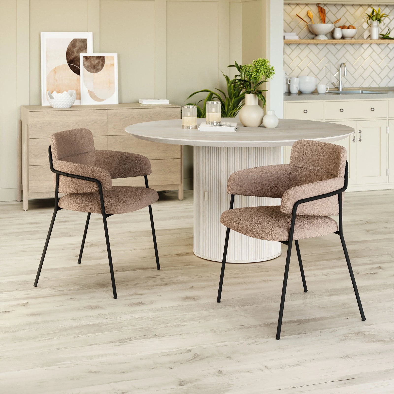 Zuo Marcel Dining Chair (Set of 2) Brown DINING CHAIRS