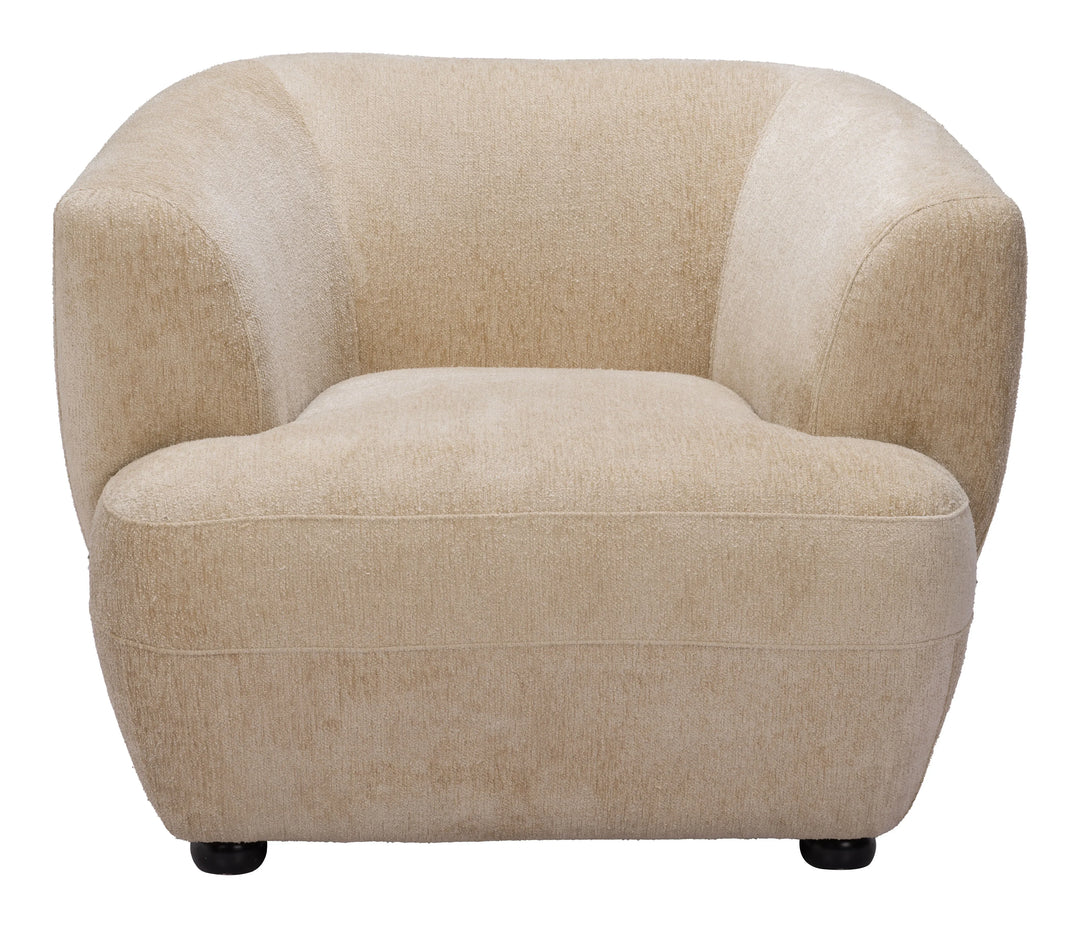 Bekker Accent Chair Golden Beige - AmericanHomeFurniture