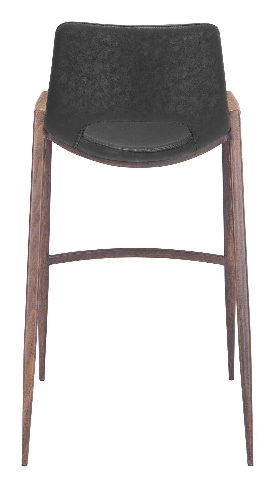 Desi Barstool (Set of 2) Black & Walnut - AmericanHomeFurniture
