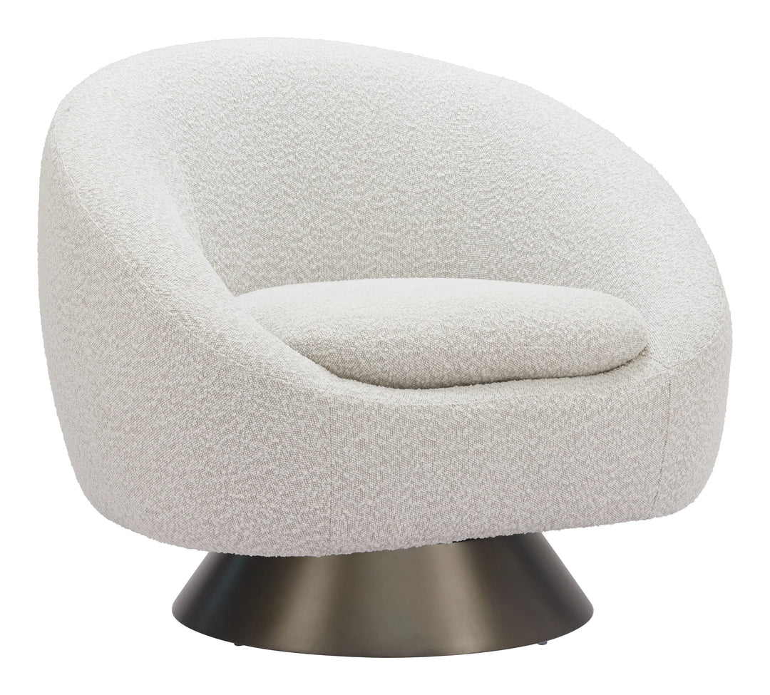Modan Swivel Chair Misty Gray - AmericanHomeFurniture