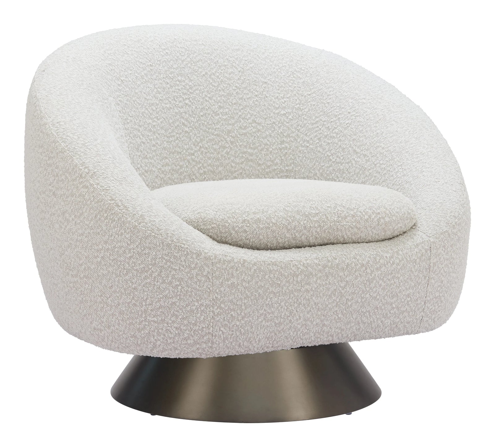 Zuo Modan Swivel Chair Misty Gray ACCENT + LOUNGE CHAIRS