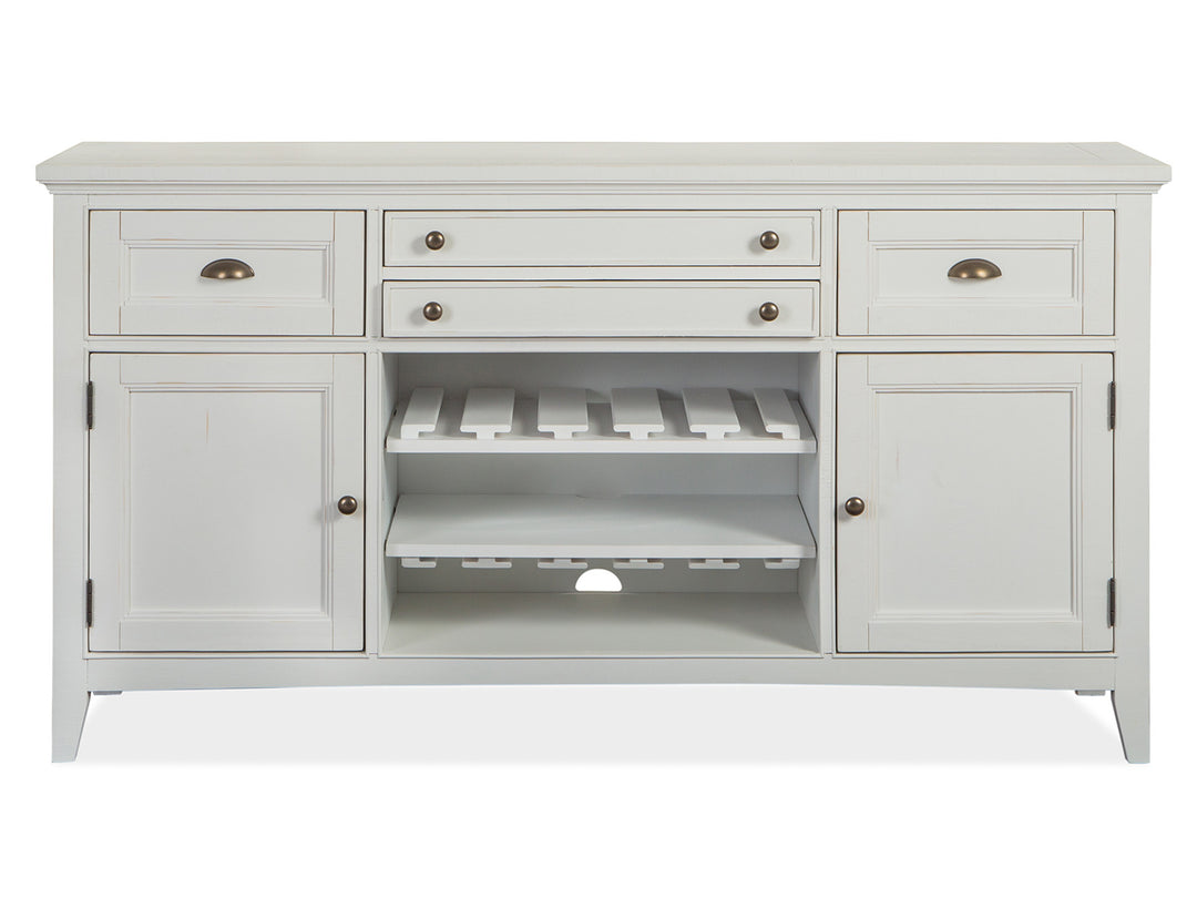 Heron Cove Chalk White And Dovetail Grey Buffet - D4400-14