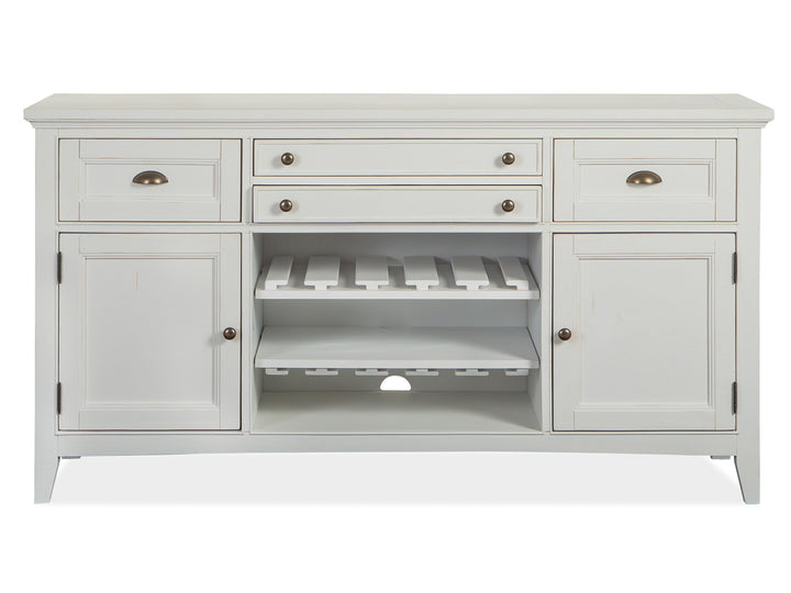 Heron Cove Chalk White And Dovetail Grey Buffet - D4400-14