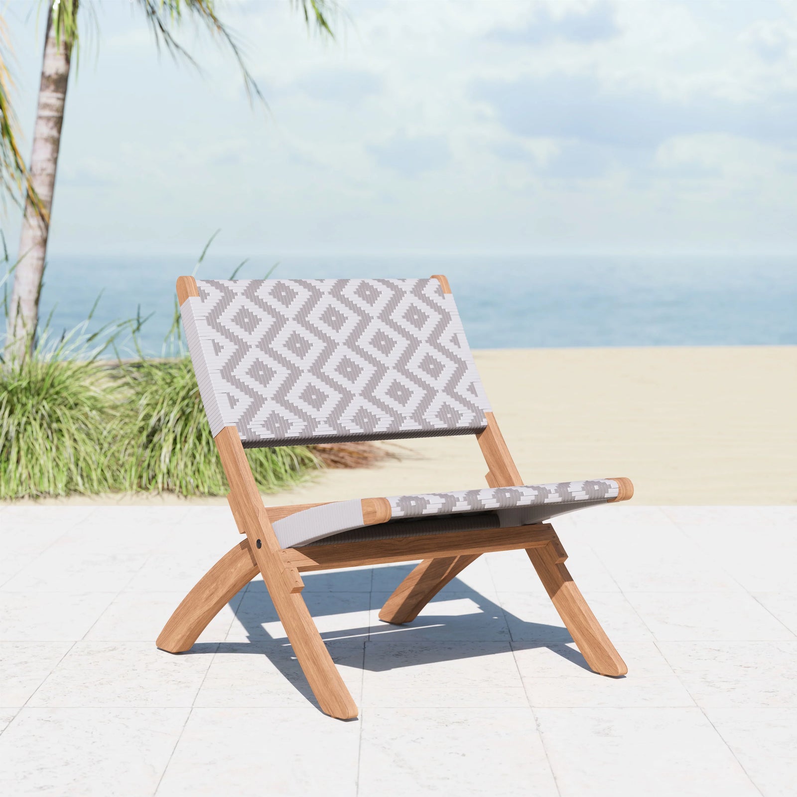 Zuo Tide Lounge Chair Multicolor OUTDOOR CHAISE LOUNGES