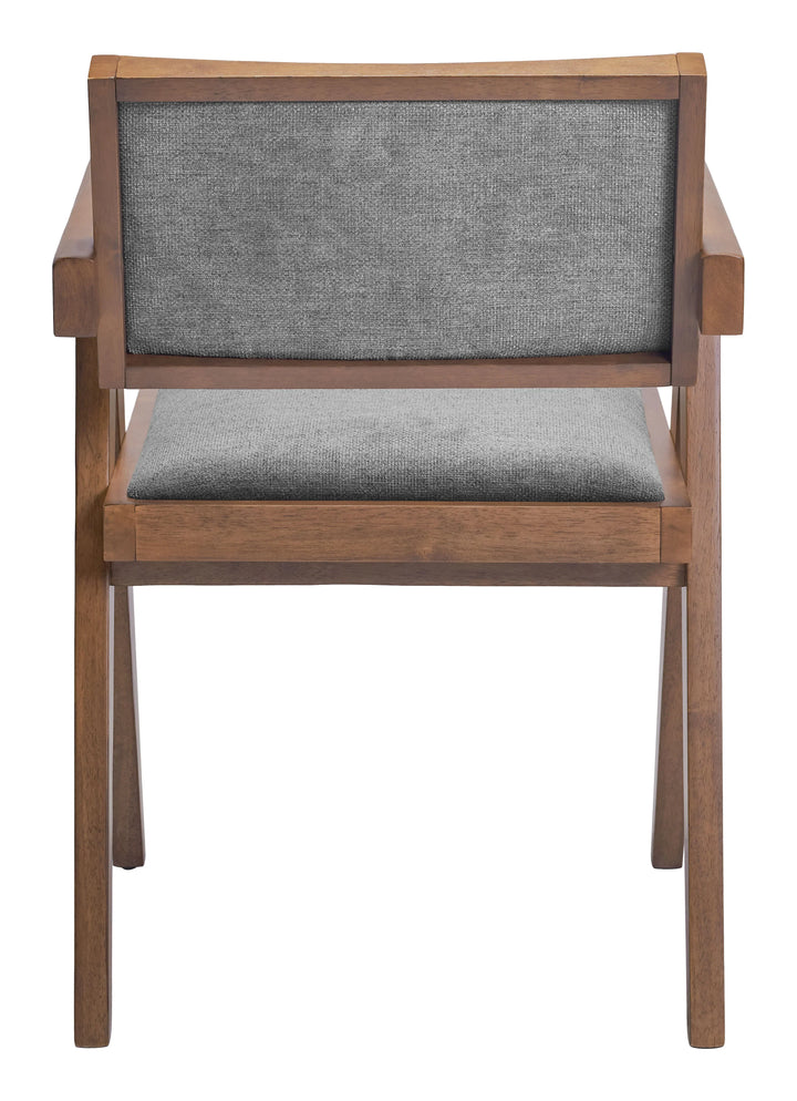 Delhi Dining Chair (Set of 2) Gray & Walnut - AmericanHomeFurniture