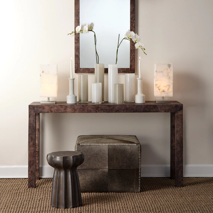 Archer Burl Wood Console - AmericanHomeFurniture
