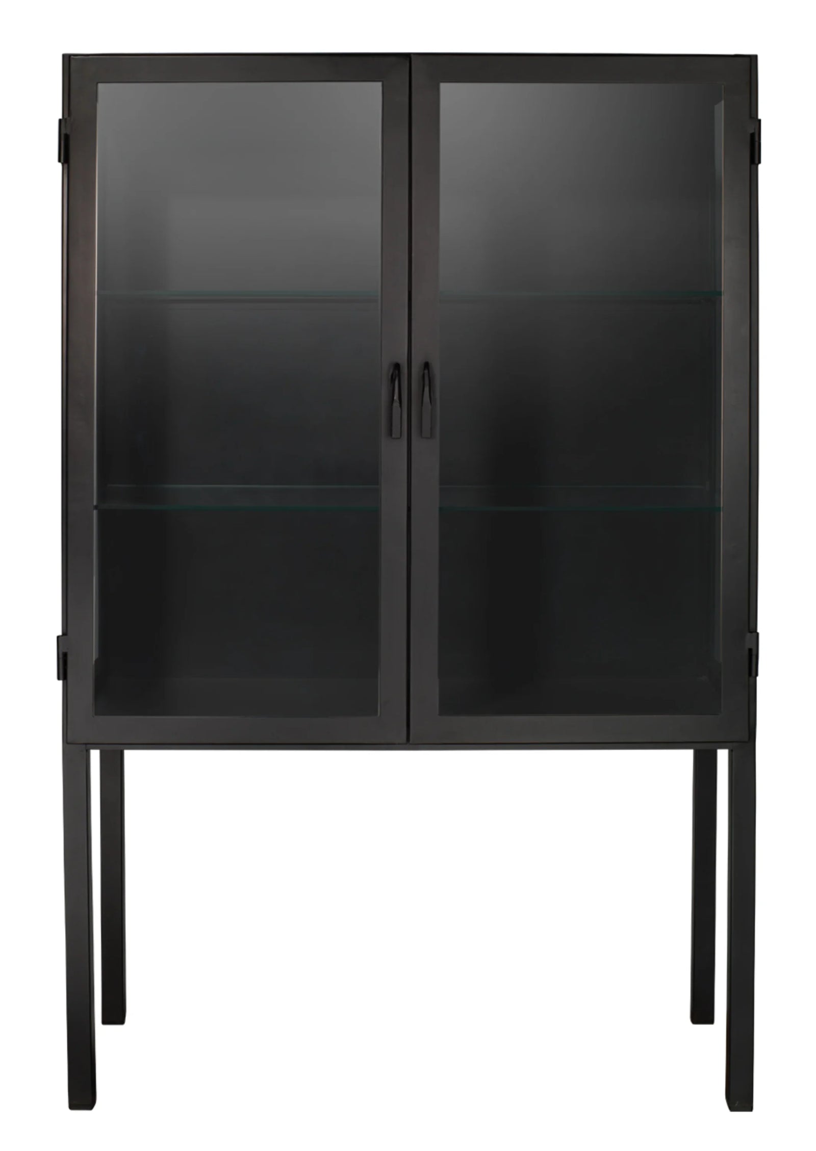 Jamie Young Chauncey Wide Curio Bar Iron Cabinet CABINETS