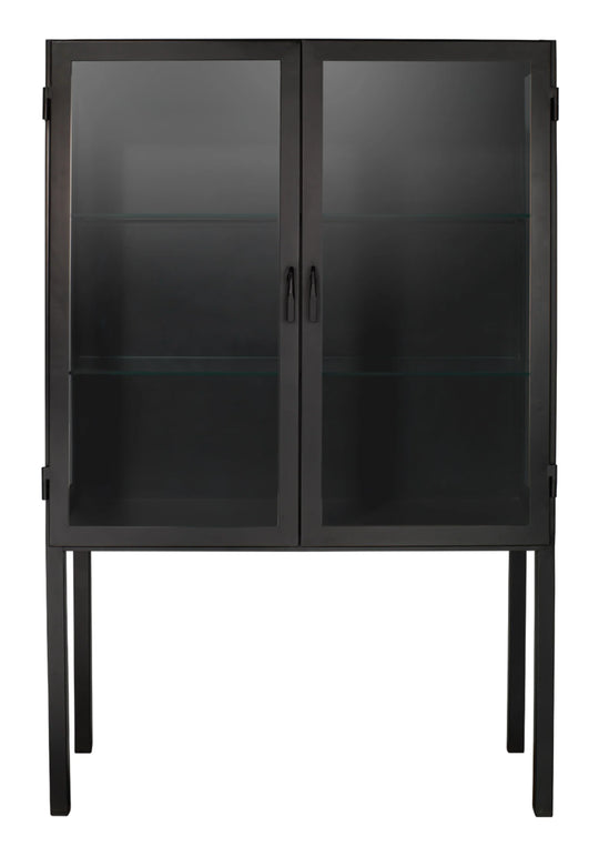 Jamie Young Chauncey Wide Curio Bar Iron Cabinet CABINETS