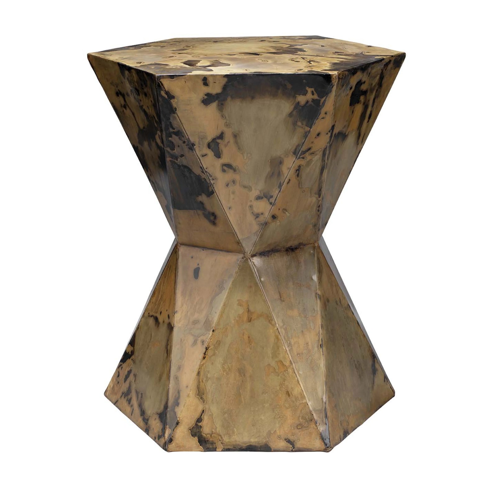 Jamie Young Crown Side Table, Acid Wash Metal - Medium ACCENT TABLES