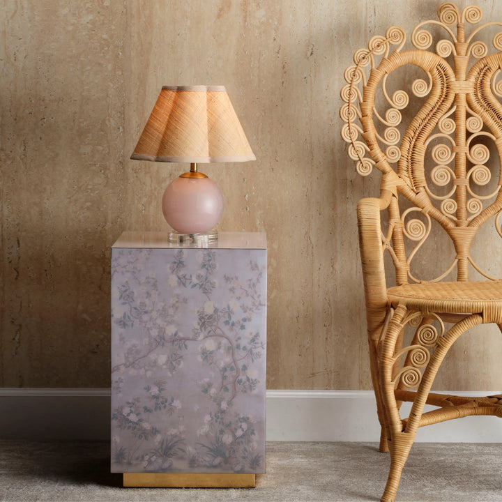 Garland Floral Accent Side Table - AmericanHomeFurniture